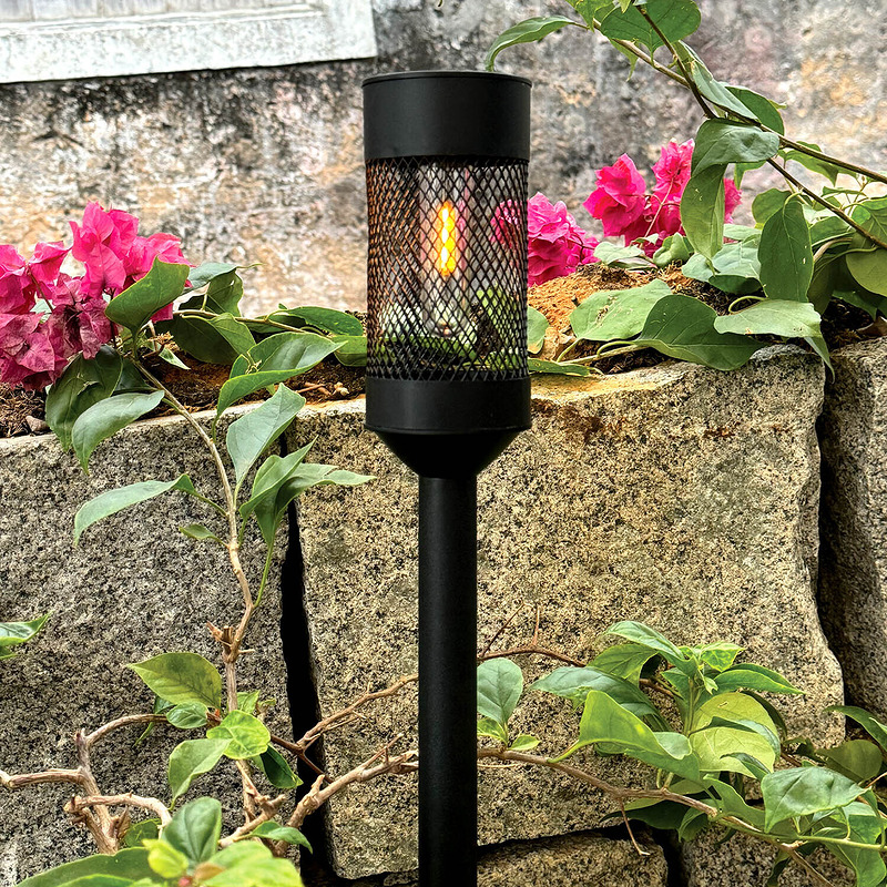 Forever Light Solar LED Lamp Steel Post SUNARI FLS-15 black - Billede 2