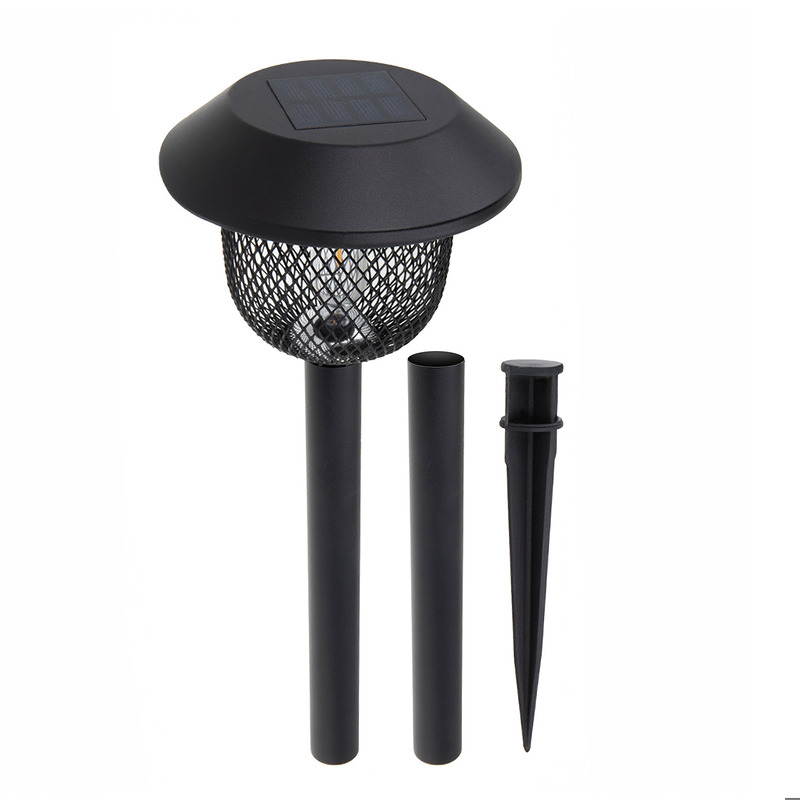 Forever Light Solar LED Lamp Steel Post SUNARI FLS-30 black - Billede 2