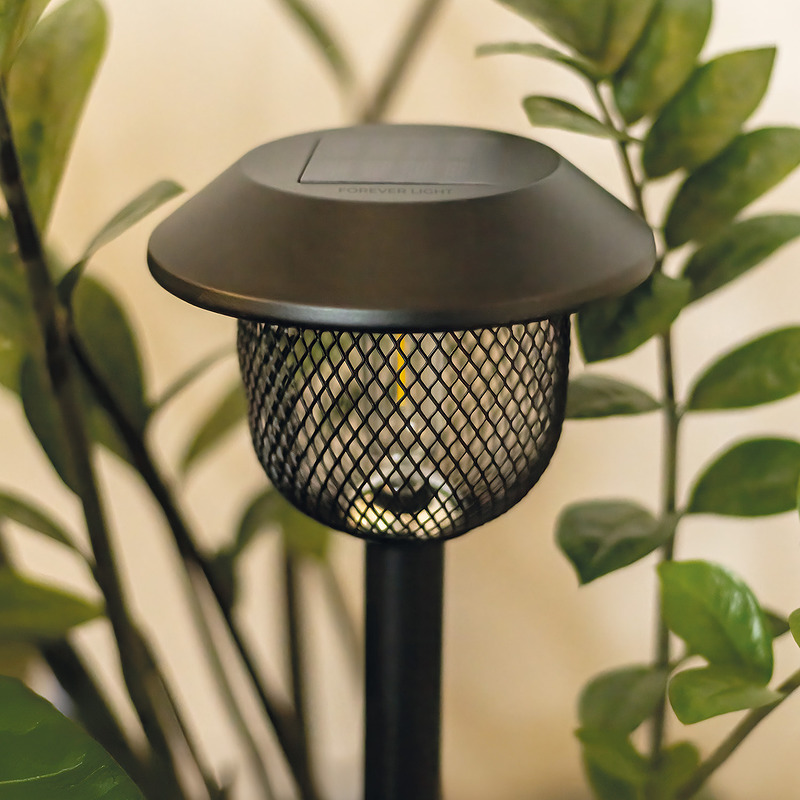 Forever Light Solar LED Lamp Steel Post SUNARI FLS-30 black - Billede 5