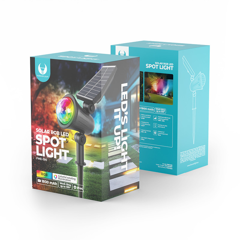 Forever Light LED Solar Spot Light SUNARI FME-190 RGB - Billede 4