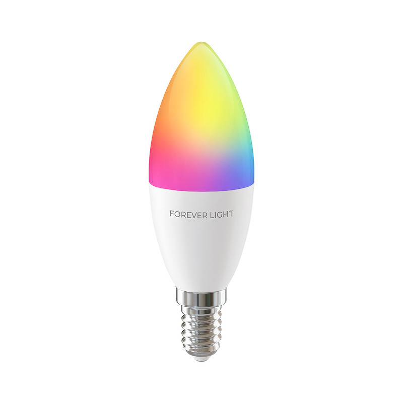 Forever Light LED Bulb RGB E14 C37 5W 500lm 4000K class F - Billede 2