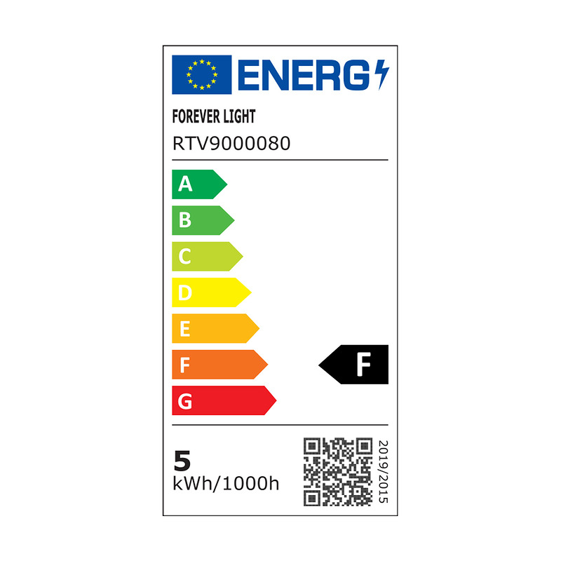 Forever Light LED Bulb RGB E14 G45 5W 500lm 4000K class F - Billede 3