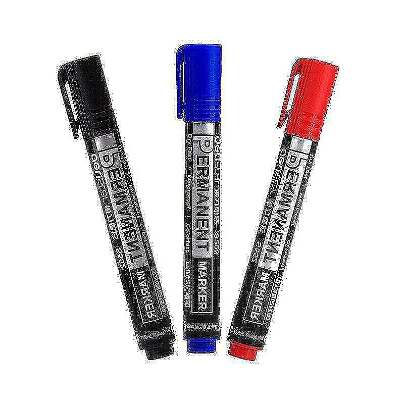 Permanent marker, tusch Red