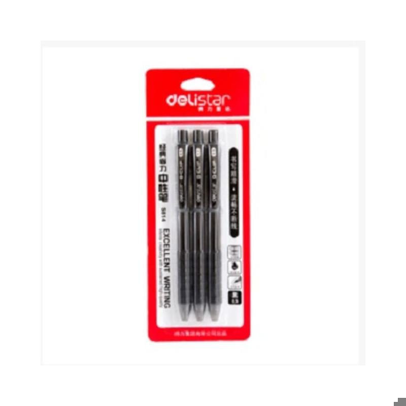 Gel pen med ergo gummi grip 0,5mm Sort