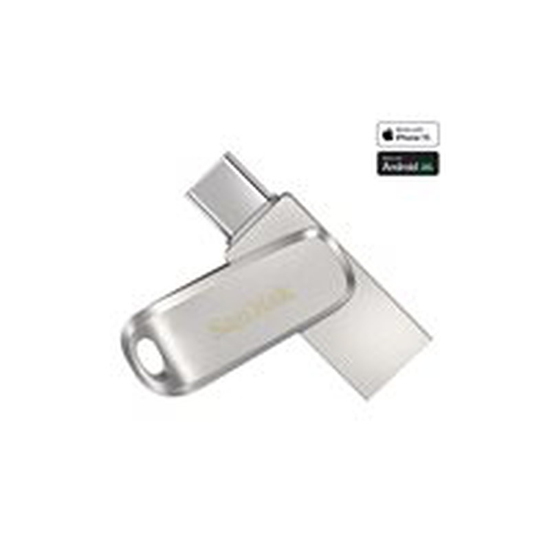 SanDisk USB stick SDDDC4-064G-G46 / Ultra Dual Drive Luxe 64GB Silver