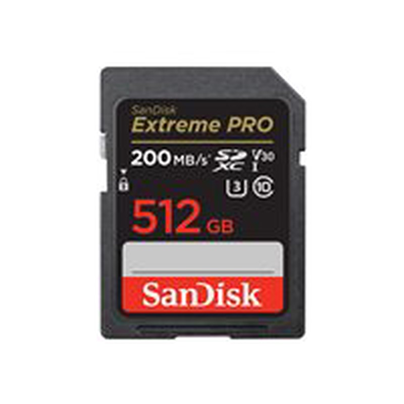 SanDisk SD card SDSDXXD-512G-GN4IN / Extreme Pro 512GB V30 Red/Black