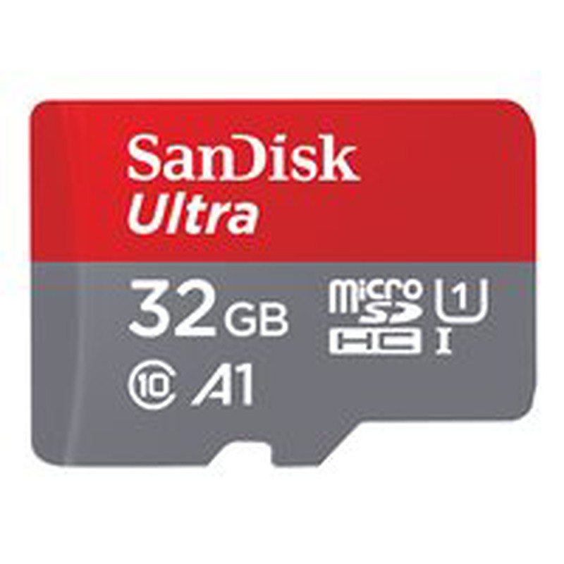 SanDisk Micro SD card SDSQUA4-032G-GN6MA / Ultra 32GB mit SD-Adapter Grey, red