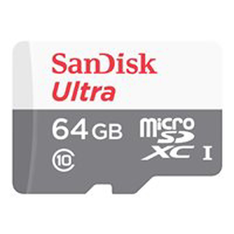 SanDisk Micro SD-Karte SDSQUNR-064G-GN3MN / Ultra 64GB S Gray/White