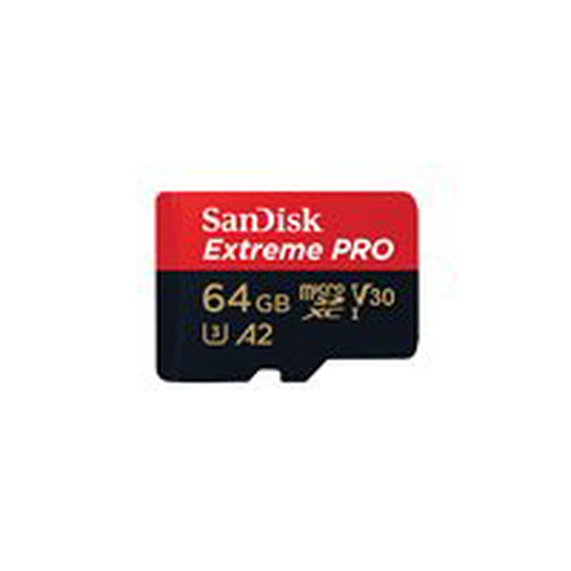 SanDisk Micro SD-Karte SDSQXCU-064G-GN6MA / Extreme Pro 64GB S Red on Black
