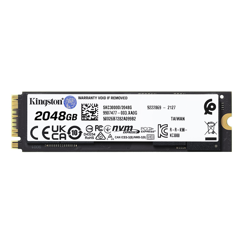 Kingston Technology 2048G KC3000 M.2 2280 NVMe SSD - Billede 2