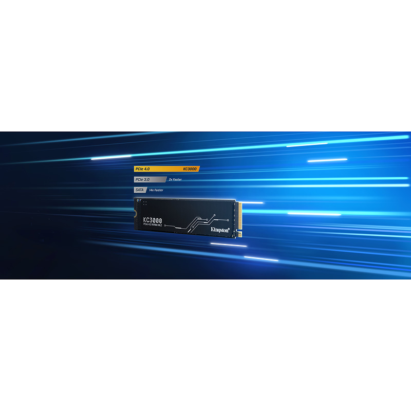 Kingston Technology 2048G KC3000 M.2 2280 NVMe SSD - Billede 8
