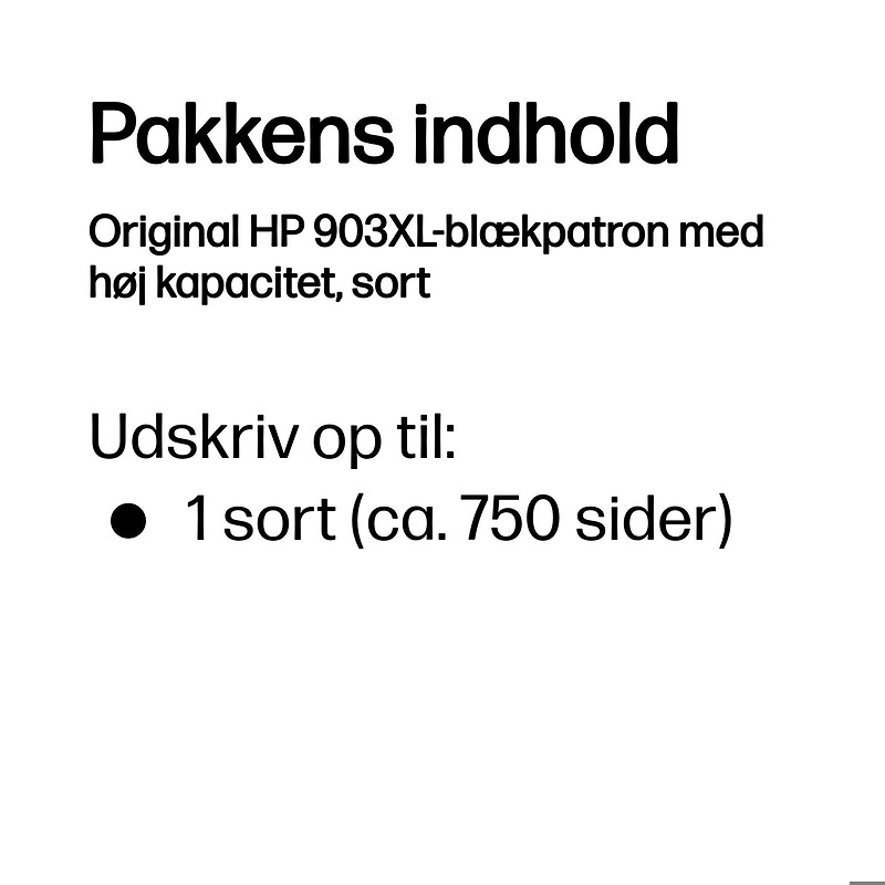 INK CARTRIDGE HP 903XL BK - Billede 3