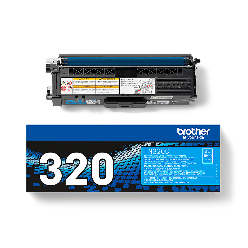 Brother TN-320C tonerpatron 1 stk Original Blå - Billede 2