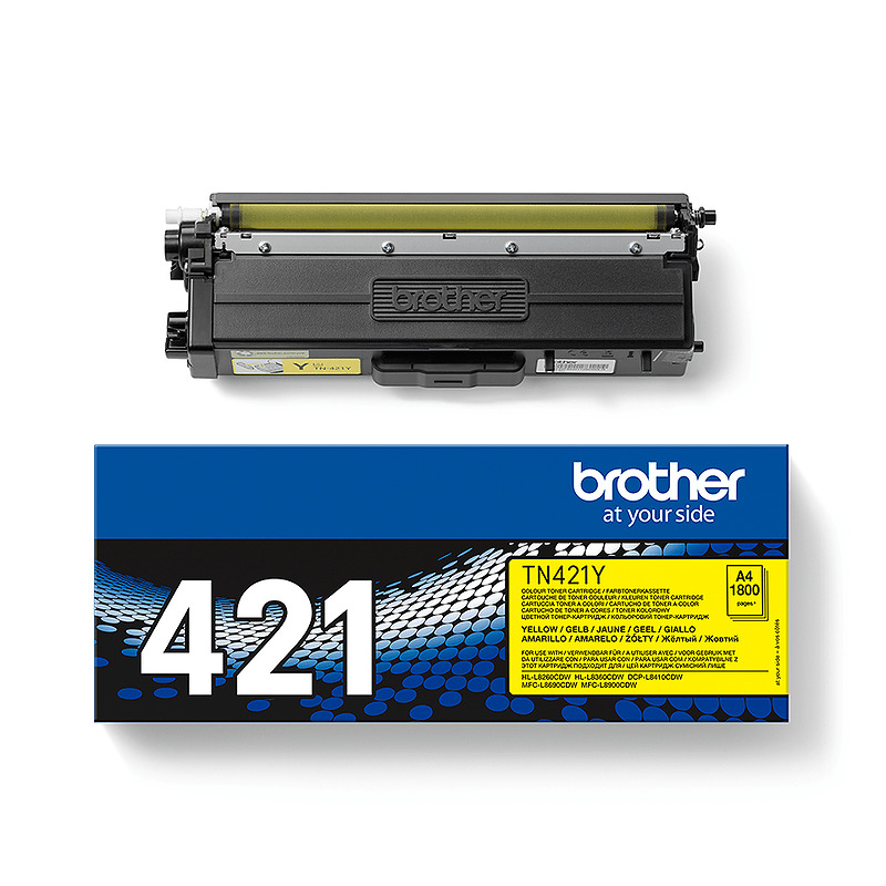 Brother TN-421Y tonerpatron 1 stk Original Gul - Billede 2