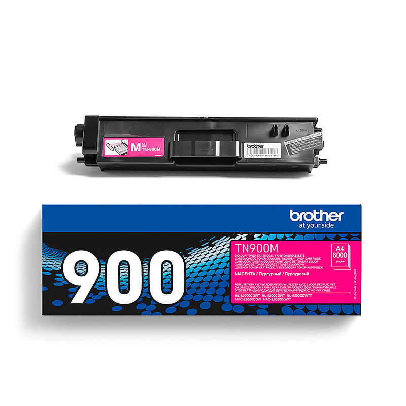 Brother TN-900M tonerpatron 1 stk Original Magenta - Billede 3