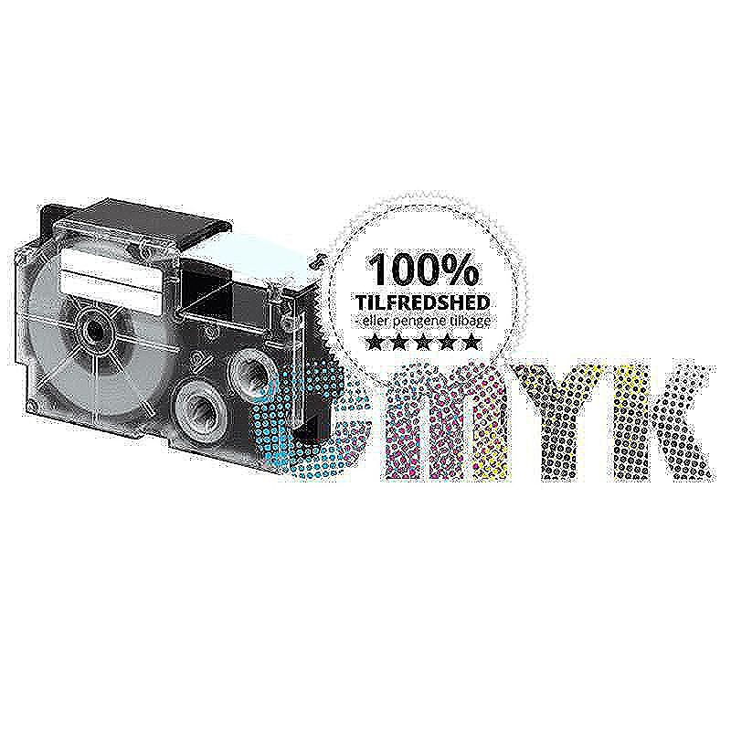 Casio XR-12BU tape CMYK komp.