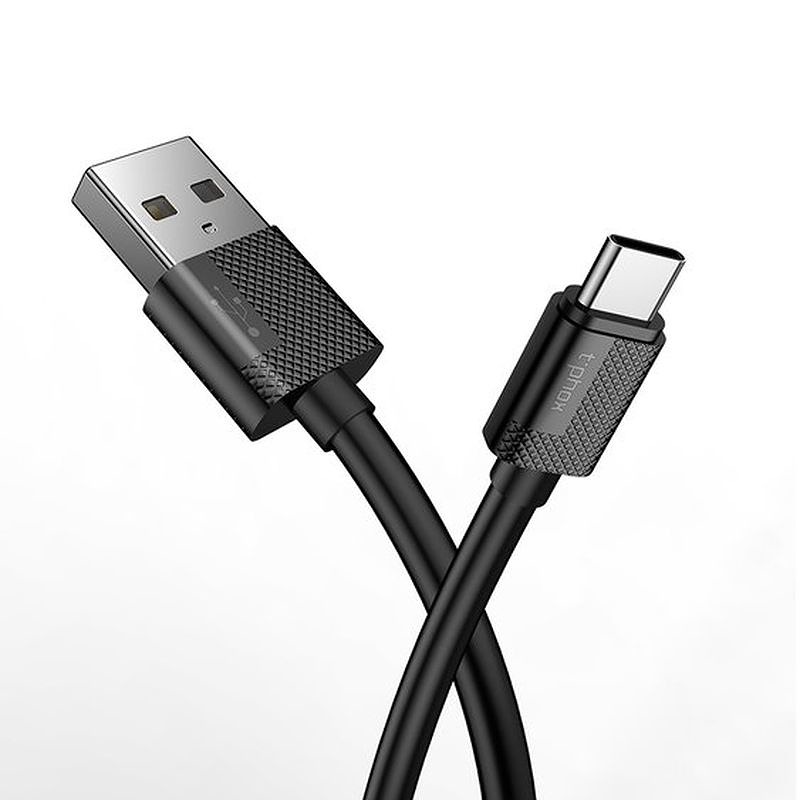 CABLE T-PHOX NETS TYPE-C BLACK 3A ; PVC ; 2M - Billede 3