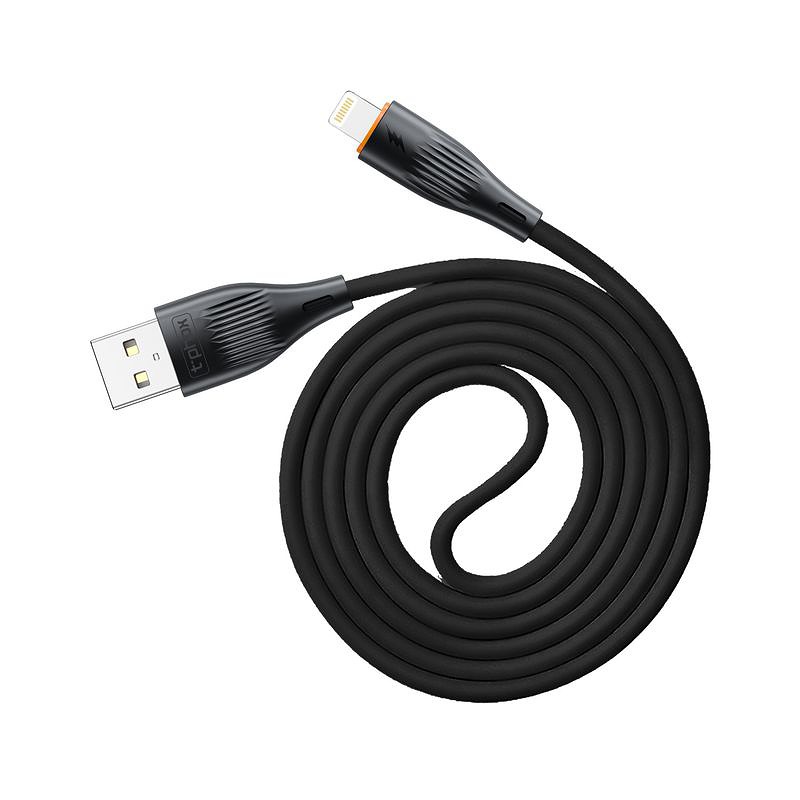 T-PHOX CABLE X-LITE LIGHTNING BLACK 1M 3A - Billede 2