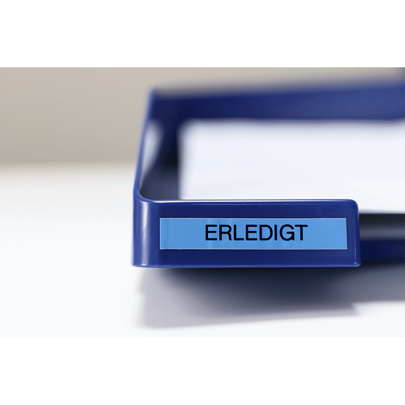 Brother TZE-521 etiketbånd Sort på blå - Billede 2