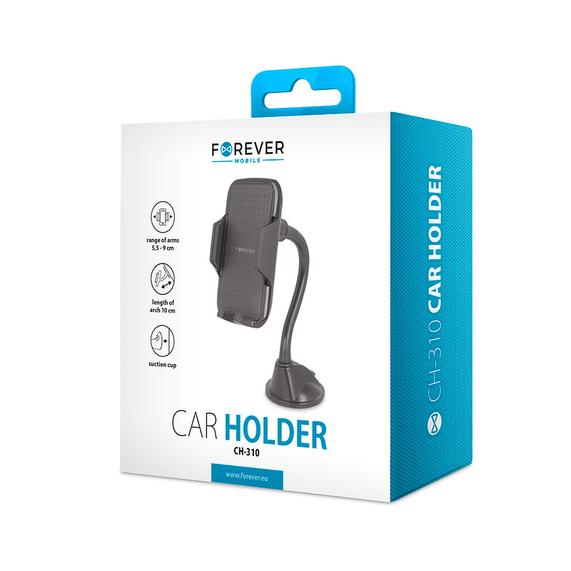 Forever car holder for windshield CH-310 black - Billede 4