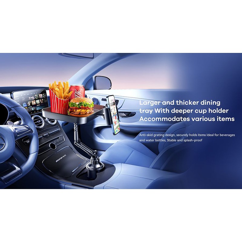 REMAX CAR HOLDER RM-C48 WITH CUP HOLDER BLACK - Billede 3