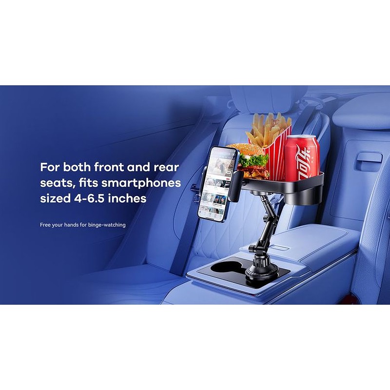 REMAX CAR HOLDER RM-C48 WITH CUP HOLDER BLACK - Billede 4