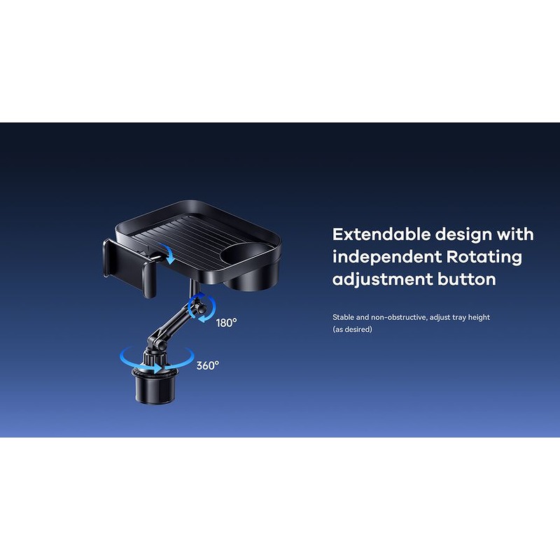 REMAX CAR HOLDER RM-C48 WITH CUP HOLDER BLACK - Billede 5