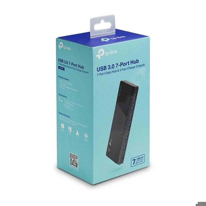 TP-Link UH700 USB 3.2 Gen 1 (3.1 Gen 1) Micro-B 5000 Mbit/s Sort