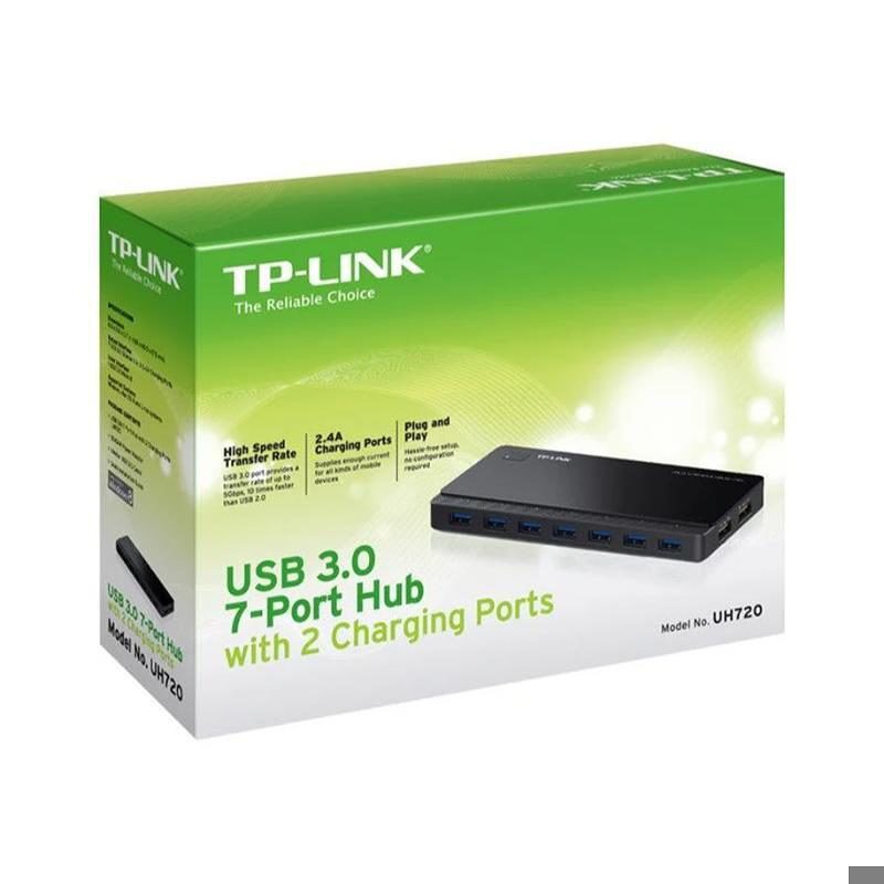 TP-Link UH720 USB 3.2 Gen 1 (3.1 Gen 1) Micro-B 5000 Mbit/s Sort