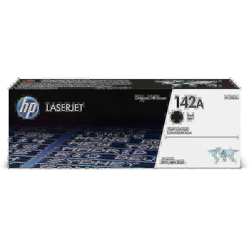 HP 142A Original LaserJet-tonerpatron, sort