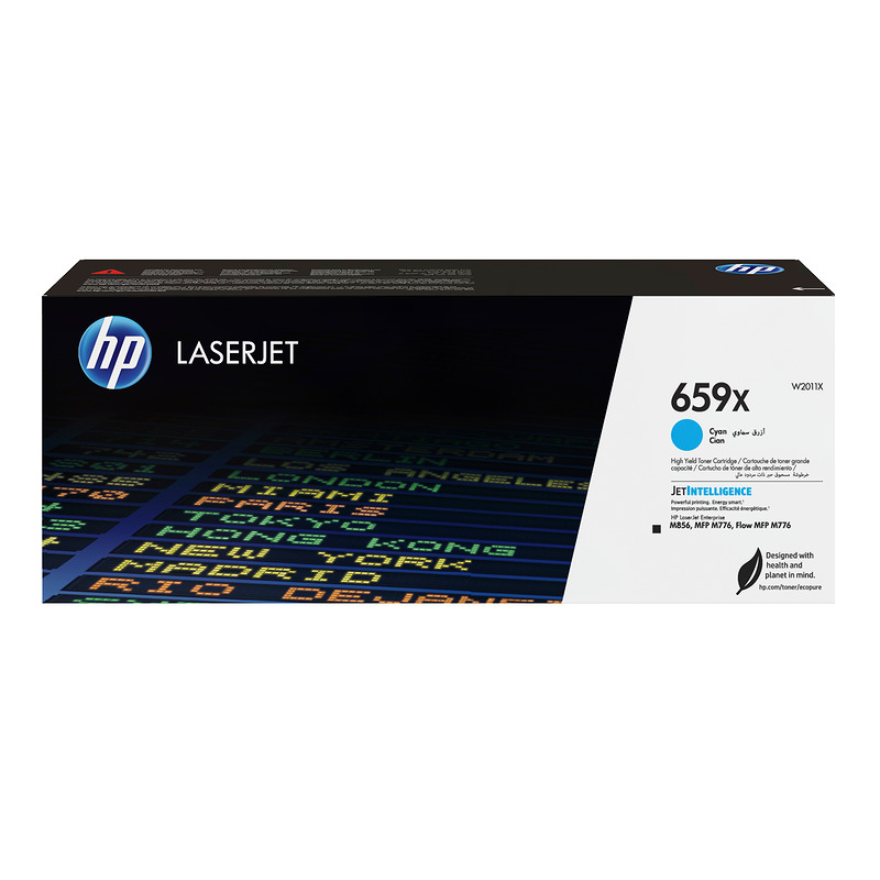 HP LaserJet 659X Original -tonerpatron med høj ydelse, cyan