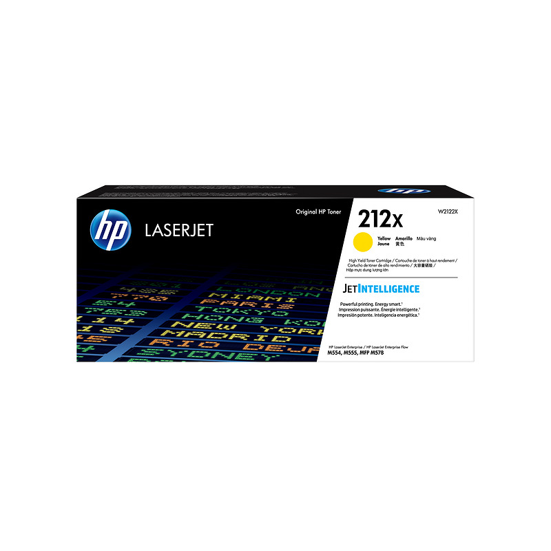 HP Original 212X LaserJet-tonerpatron med høj kapacitet, gul