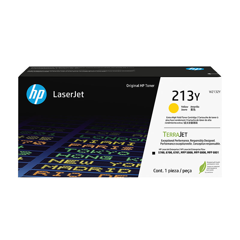 HP 213Y original LaserJet-tonerpatron med ekstra høj kapacitet, gul
