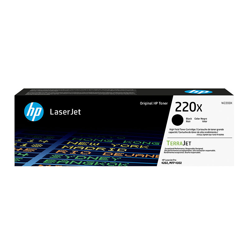 HP 220X original LaserJet-tonerpatron, sort