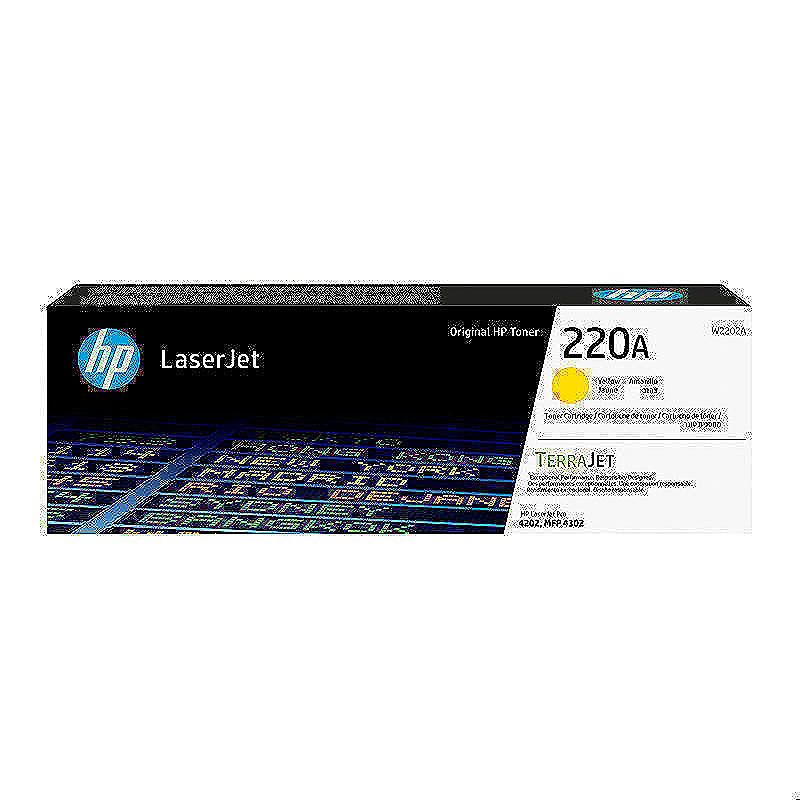HP 220A original LaserJet-tonerpatron, gul