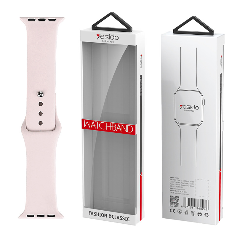 YESIDO WB44 SILICONE STRAP FOR iWATCH S 42/44/45 (97+118) #17 SILT