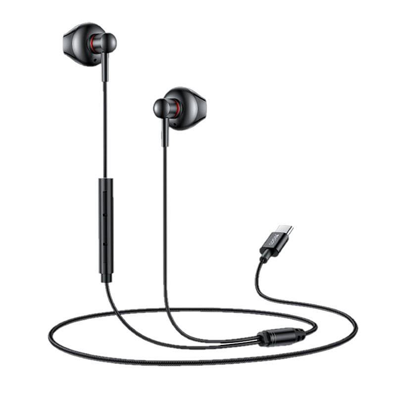 YESIDO EAR PHONES YH49 TYPE-C 120CM BLACK