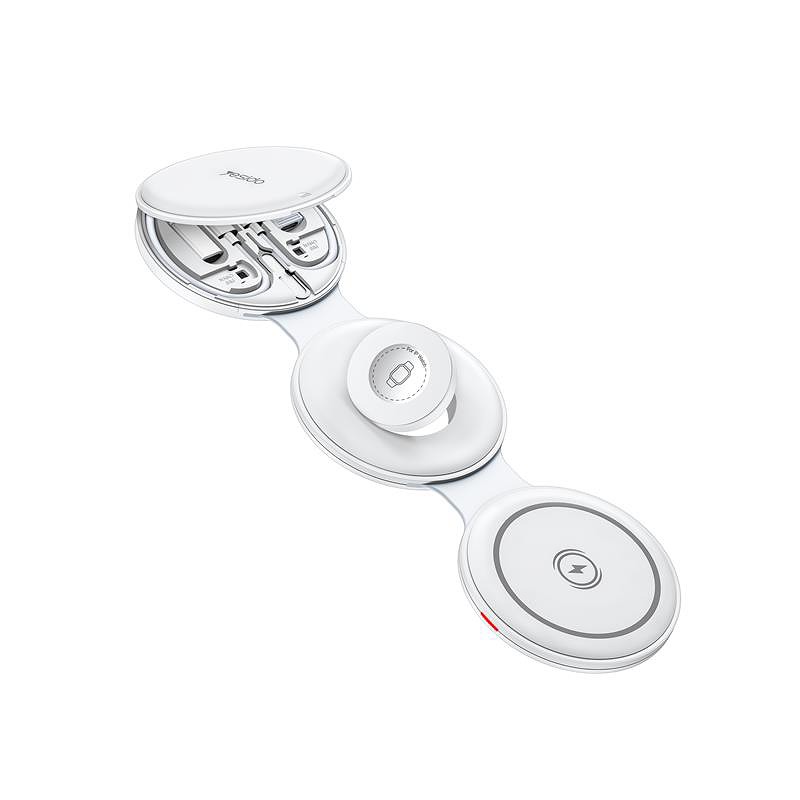 YESIDO INDUCTIVE CHARGER DS29 15W 5IN1 + ACCESSORIES SET WHITE