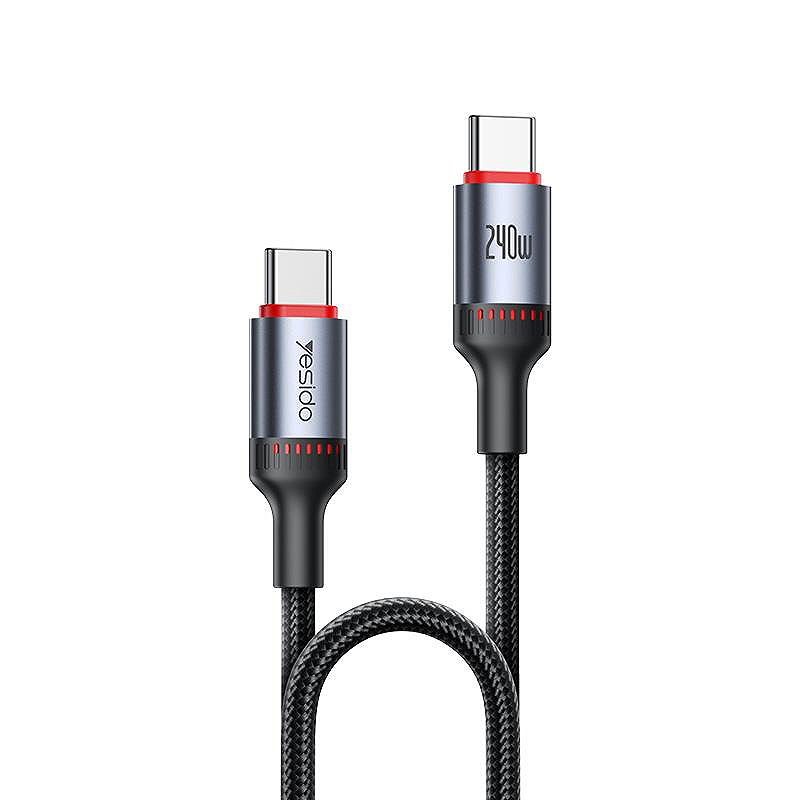 YESIDO CABLE CA186 240W TYPE-C/TYPE-C 2M 5A BLACK