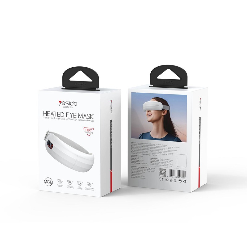 Yesido Functional Eye Massager MG13 white 600mAh 15-minute sessions - Billede 2