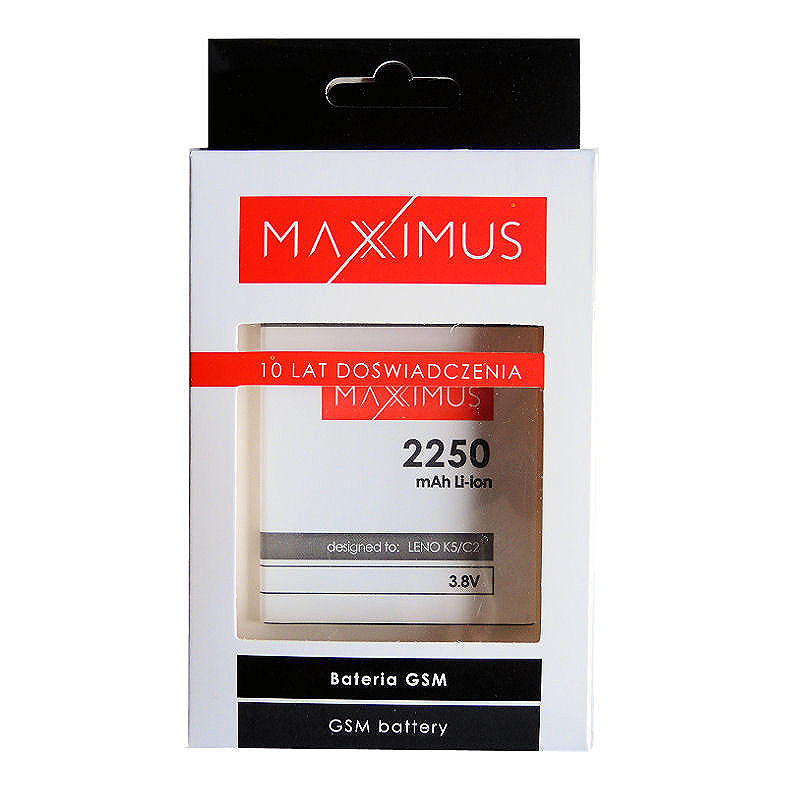 BATTERY MAXXIMUS LENOVO K5/C2/K5+ 2250mAh BL259 - Billede 4